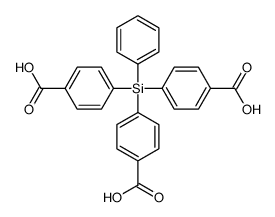 4-[bis(4-carboxyphenyl)-phenylsilyl]benzoic acid Structure