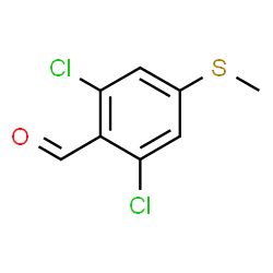 2,6-Dichloro-4-(methylthio)benzaldehyde结构式