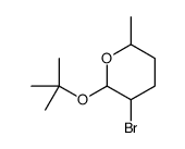 3-bromo-6-methyl-2-[(2-methylpropan-2-yl)oxy]oxane Structure
