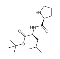 tert-butyl (S)-4-methyl-2-((S)-pyrrolidine-2-carboxamido)pentanoate Structure