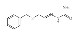 (2-benzylsulfanylethylideneamino)urea结构式