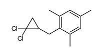 2-[(2,2-dichlorocyclopropyl)methyl]-1,3,5-trimethylbenzene Structure