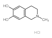 2-甲基-1,2,3,4-四氢-6,7-异喹啉二醇盐酸结构式
