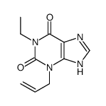 Xanthine, 3-allyl-1-ethyl- (5CI) Structure