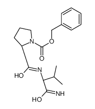 benzyl (2S)-2-[[(2S)-1-amino-3-methyl-1-oxobutan-2-yl]carbamoyl]pyrrolidine-1-carboxylate Structure
