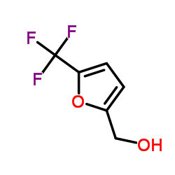 [5-(三氟甲基)-2-呋喃]甲醇结构式