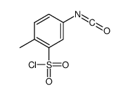 5-isocyanato-2-methylbenzenesulfonyl chloride Structure