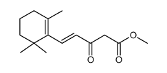methyl-5-(2',6',6'-trimethylcyclohex-1'-enyl)-3-ketop-4-pentenoate结构式