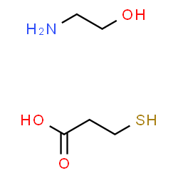 (2-hydroxyethyl)ammonium 3-mercaptopropionate Structure