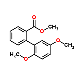 Methyl 2',5'-dimethoxy-2-biphenylcarboxylate Structure