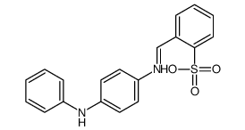 2-[[[4-(Phenylamino)phenyl]imino]methyl]benzenesulfonic acid Structure