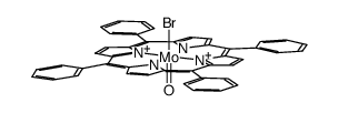 {oxomolybdenum(V) tetraphenylporphyrine(Br)} Structure