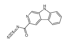 9H-pyrido[3,4-b]indole-3-carboxylic acid azide Structure