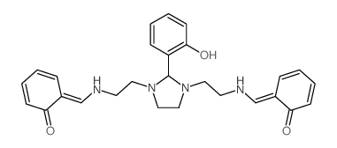 Phenol,2,2'-[[2-(2-hydroxyphenyl)-1,3-imidazolidinediyl]bis(2,1-ethanediylnitrilomethylidyne)]bis-结构式
