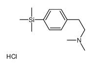 N,N-dimethyl-2-(4-trimethylsilylphenyl)ethanamine,hydrochloride Structure