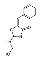 2-hydroxymethylamino-5-benzylidene-4-thiazolinone结构式