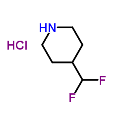 4-(DIFLUOROMETHYL)PIPERIDINE HYDROCHLORIDE structure