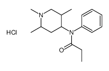 N-phenyl-N-(1,2,5-trimethylpiperidin-4-yl)propanamide,hydrochloride Structure