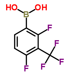 [2,4-Difluoro-3-(trifluoromethyl)phenyl]boronic acid Structure