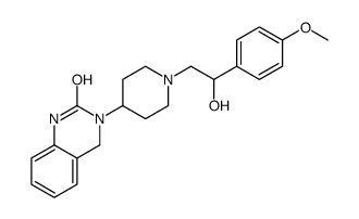3-[1-[2-hydroxy-2-(4-methoxyphenyl)ethyl]piperidin-4-yl]-1,4-dihydroquinazolin-2-one结构式
