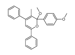 2-methoxy-2-(4-methoxyphenyl)-3-methyl-4,6-diphenylpyran Structure