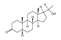 20-BETA-DIHYDROPREGNANEDIONE structure