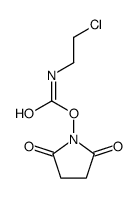(2,5-dioxopyrrolidin-1-yl) N-(2-chloroethyl)carbamate结构式