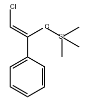 Benzene, [(1Z)-2-chloro-1-[(trimethylsilyl)oxy]ethenyl]- Structure