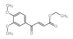 (E)-4-(3,4-二甲氧基苯基)-4-氧代-2-丁烯酸乙酯结构式