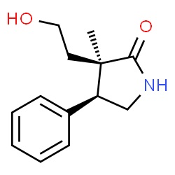 2-Pyrrolidinone,3-(2-hydroxyethyl)-3-methyl-4-phenyl-,(3R,4S)-rel-(9CI)结构式