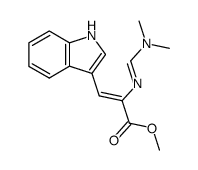 methyl (Z)-2-(dimethylaminomethyleneamino)-3-[3(1H)-indolyl]acrylate Structure