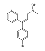 (Z)-3-(4-bromophenyl)-N-hydroxy-N-methyl-3-(3-pyridyl)allylamine结构式