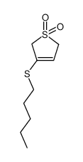 3-(pentylthio)-2,5-dihydrothiophene 1,1-dioxide Structure