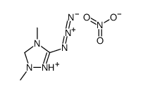 3-azido-1,4-dimethyl-1,5-dihydro-1,2,4-triazol-1-ium,nitrate Structure