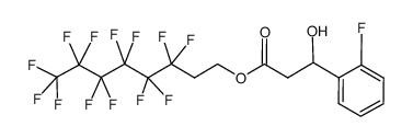 3,3,4,4,5,5,6,6,7,7,8,8,8-tridecafluorooctyl 3-(2-fluorophenyl)-3-hydroxypropanoate Structure