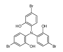 5-bromo-2-(4-bromo-N-(4-bromo-2-hydroxyphenyl)-2-hydroxyanilino)phenol Structure