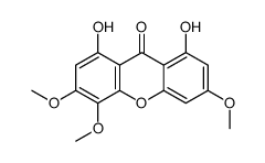 1,8-dihydroxy-3,4,6-trimethoxyxanthen-9-one结构式