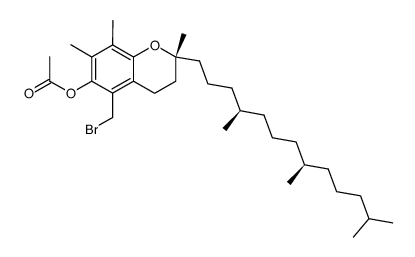 6-O-acetyl-5-bromomethyl-(2R,4'R,8'R)-γ-tocopherol结构式