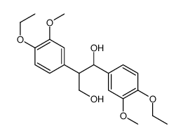 1,2-bis(4-ethoxy-3-methoxyphenyl)propane-1,3-diol结构式