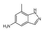 7-甲基-1H-吲唑-5-胺结构式