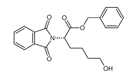 (S)-2-phthalimido-6-hydroxyhexanoic acid, phenylmethyl ester结构式