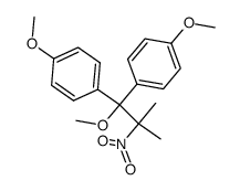 2-nitro-2-methyl-1-methoxy-1,1-(4,4-dimethoxydiphenyl)propane Structure