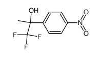 1,1,1-trifluoro-2-(4-nitrophenyl)propan-2-ol结构式