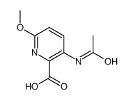 3-(乙酰基氨基)-6-甲氧基吡啶-2-羧酸结构式
