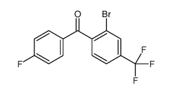 2-bromo-4'-fluoro-4-(trifluoromethyl)benzophenone Structure