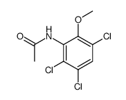 acetic acid-(2,3,5-trichloro-6-methoxy-anilide)结构式