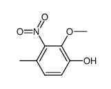 2-Methoxy-4-methyl-3-nitro-phenol结构式