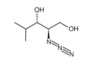 (2R,3S)-(-)-2-azido-4-methyl-1-pentane-1,3-diol结构式