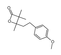 4-(2-(4-methoxyphenyl)ethyl)-3,3,4-trimethyloxetan-2-one结构式