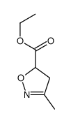 ethyl 3-methyl-4,5-dihydro-1,2-oxazole-5-carboxylate结构式